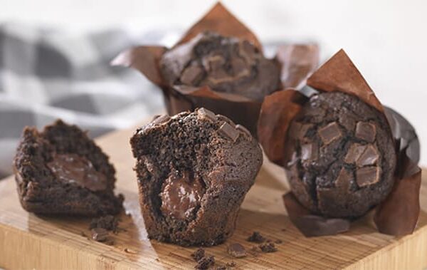 Triple Chocolate Tulip Muffin
