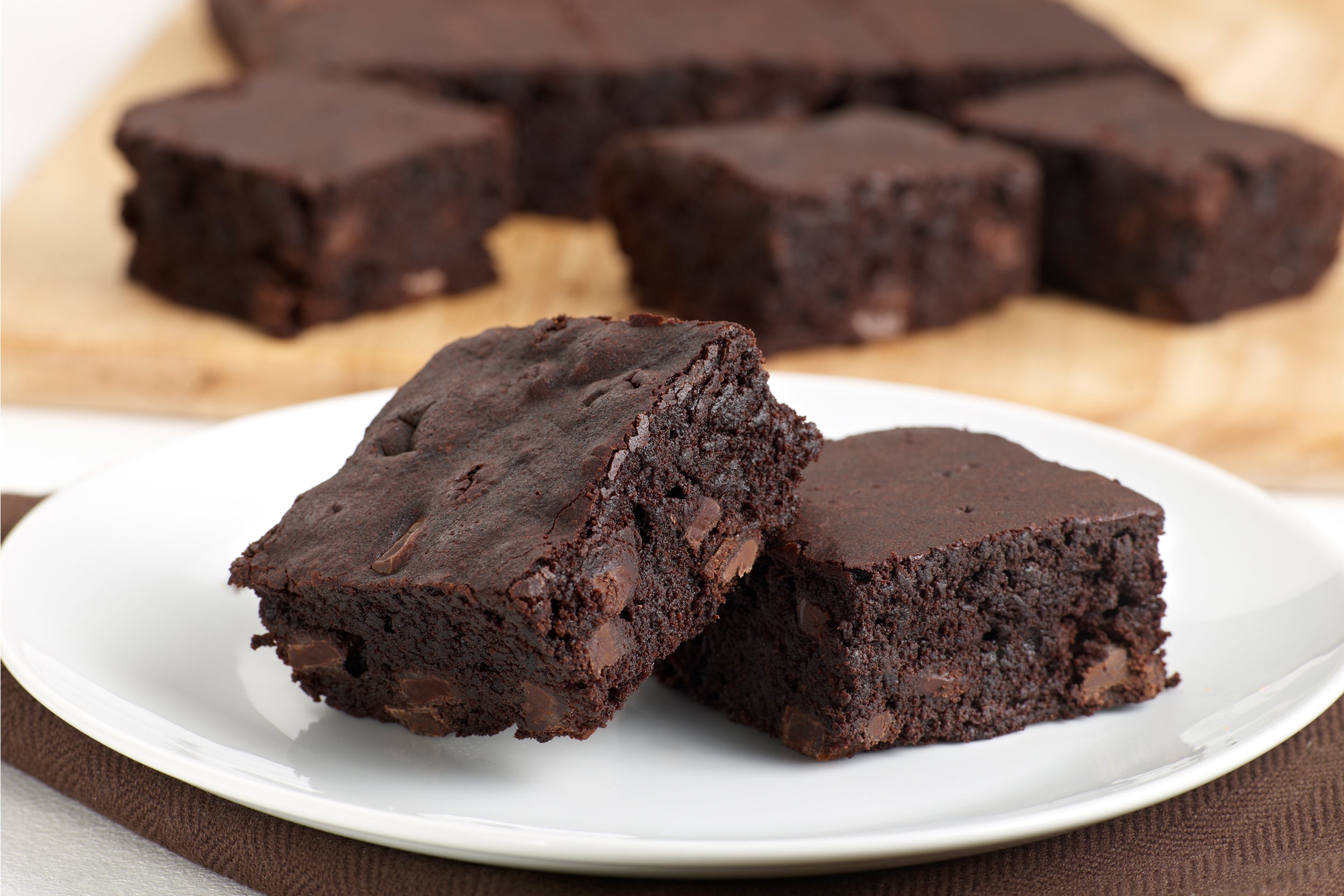 Chocolate brownie pieces