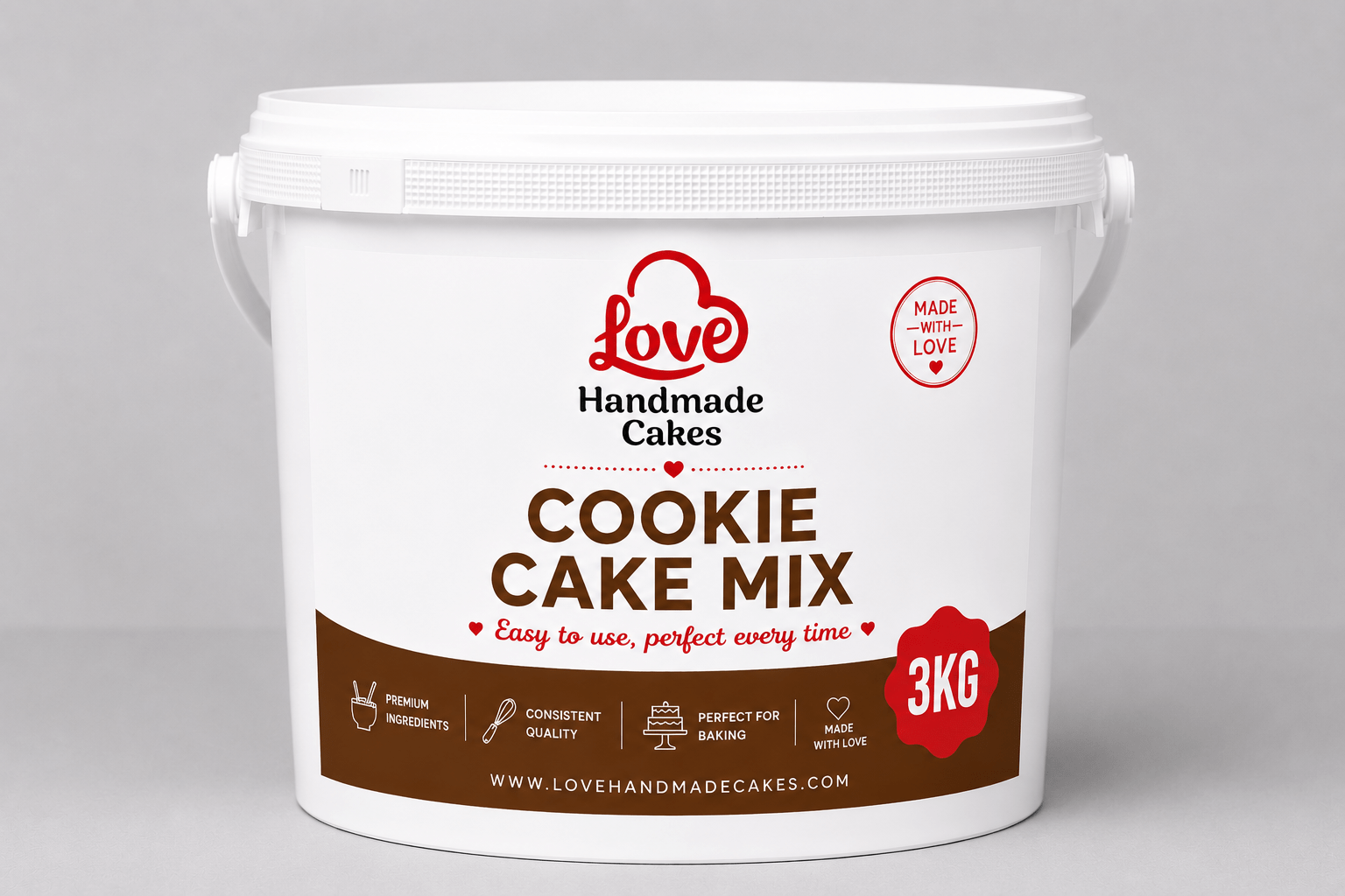 Cookie cake mix in a bowl with chocolate chips.