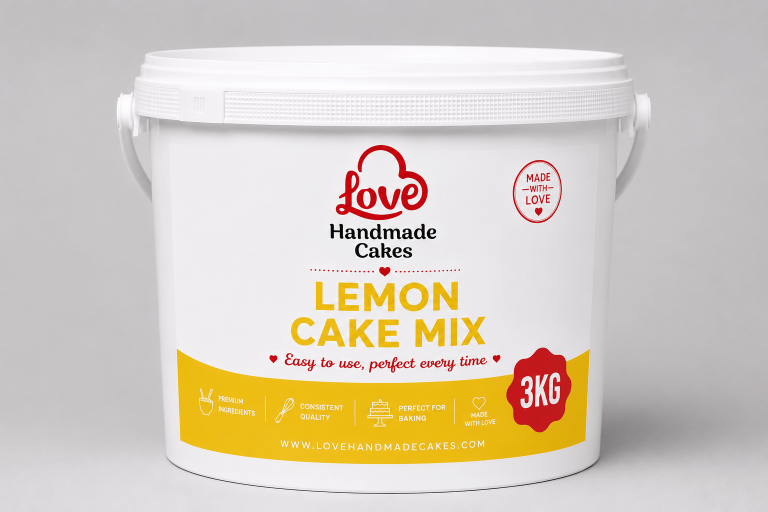 Lemon cake mix in a bowl with lemon zest.